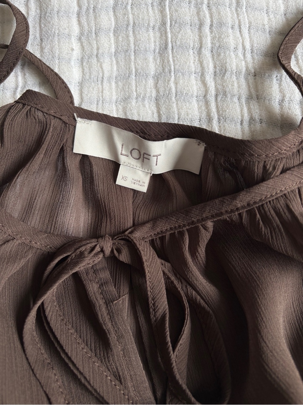 LOFT Ruffle-Hem Tank Top - Picture 4 of 5